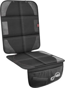 Waterproof Non-Slip Car Seat Protector with Thick Padding & Storage (Black) - Picture 1 of 7