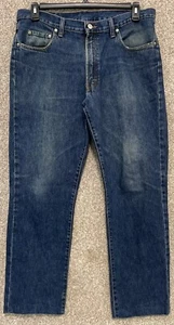 Vintage Polo Ralph Lauren Mens Blue Denim Authentic Dungarees Jeans 36x28 USA - Picture 1 of 12