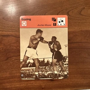 1977 1977/79 SPORTSCASTER BOXING PHOTO ARCHIE MOORE PRINTED IN ITALY - Picture 1 of 4