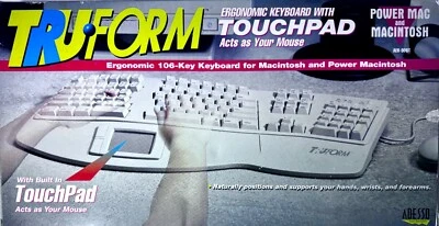 NIB TruForm Ergonomic Keyboard with Touchpad for Macintosh and Power Macintosh - Image 1 of 3