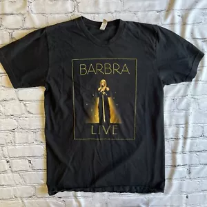 Barbra Streisand 2012 Live Tee T-Shirt Black Concert Tour Size Medium - Imagen 1 de 9