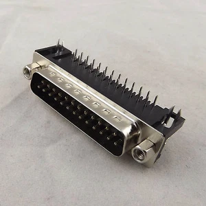 1pc DB25 25 Pin Male D-SUB Right Angle PCB Solder Cable Adapter Connector 2 Rows - Picture 1 of 9