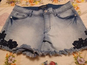 Jordache Demin Shorts Girls 16 New - Picture 1 of 2