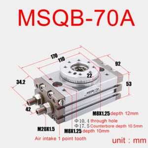 For SMC series: MSQB-70A Pneumatic Rotary Cylinder - Picture 1 of 1