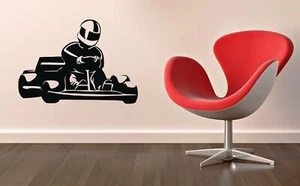 Wandsticker Vinyl Aufkleber Kartsport Speed Kart (ig1179) - Bild 1 von 3