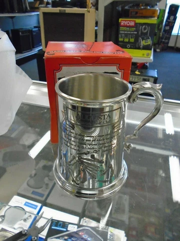 AUGUSTA NATIONAL GOLF CLUB PEWTER CUP/STEIN BY SHEFFIELD,NEW Cover