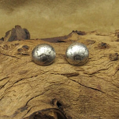 Sterling Silver Mercury Dime Buttons Set of Two - Image 1 of 4
