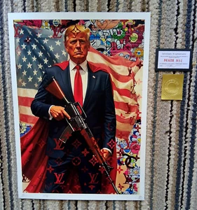 Death NYC Original Trump AK Limited Edition Kunstdruck 41/100 mit COA 2025 - Bild 1 von 3