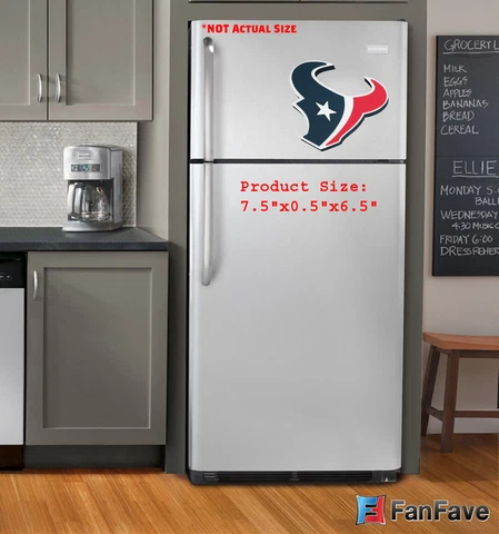 New NFL Houston Texans 3-D Foam Magnet Home Office Bar Decor - Made in USA Cover