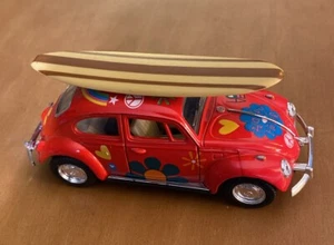 Kinsmart Pullback Volkswagen Classical Beetle 1987 - Scale 1:32 - 5" - Picture 1 of 7