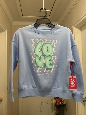 Justice Girls EDF Fleece Crew, Size-S(7/8) - Image 1 of 4