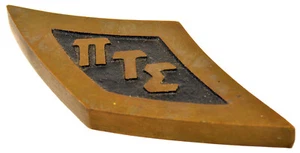 Vintage Pi Tau Sigma Messing Emblem, 5" - Bild 1 von 2
