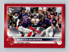 2022 Topps Mini Red /5 Boston Bashers #630 Boston Red Sox