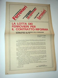 Eisenbahnkampf Vertrag-Reform Brief an den Präsidenten Republik Cossiga 1979 - Bild 1 von 3