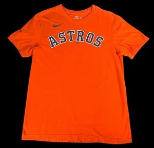 The Nike Tee Houston Astros Justin Verlander Orange Jersey Shirt Men’s Size S - Picture 1 of 9