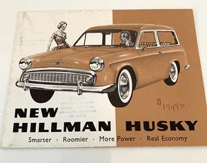 VTG Original Hillman Husky Wagon Advertising Fold Out Brochure - Picture 1 of 5