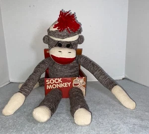 NEW 2008 Schylling 20” Plush Sock Monkey - Picture 1 of 2