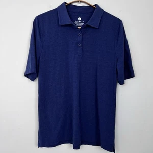 Solbari Polo Shirt Men’s Medium Blue UPF 50+ Sun Protection Outdoor Preppy Golf - Picture 1 of 9