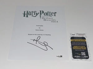 MATTHEW LEWIS FIRMADO HARRY POTTER Y LAS RELIQUIAS DE LA MUERTE PARTE 2 GUIÓN CERTIFICADO DE AUTENTICIDAD JSA - Imagen 1 de 1