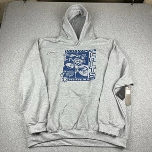 Indianapolis Colts Marvel Captain America Junk Food Hoodie Gray Pullover XL - Picture 1 of 4