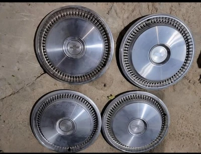 Used OEM GM  14" Hubcaps 1973-1974 Chevrolet Camaro Chevelle Nova Chevy SET OF 4 - Image 1 of 4