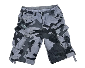 G-Star LAUNDRY ROVIC LOOSE 1/2 Camo Premium Twill Military Cargo Shorts Size W34 - Bild 1 von 9