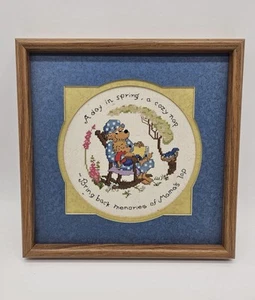 VTG The BERENSTAIN BEARS 10 Counted Cross Stitch Designs by Paragon Framed - Picture 1 of 3