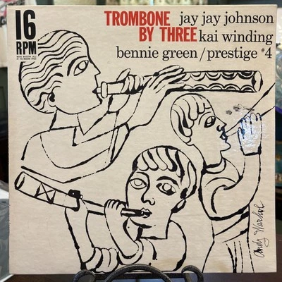 Trombone By Three, JJ Johnson, Stunning EX, Warhol Cover, Prestige 16-4, 16 RPM - Image 1 of 4