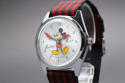 Rare 1970s All Original【EXC+5】seiko 5000-7000 Disney Time Mickey Manual From JPN - Image 1 of 4