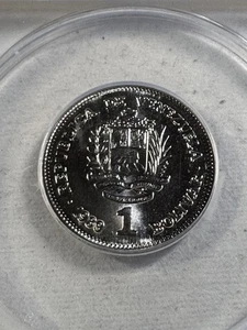 1989 Venezuela 1 Bolivares Graded MS 66 by ANACS - Picture 1 of 8