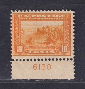 United States Scott 400 MNH 1913 10¢ Panama-Pacific Perf 12 Pl# Single SCV $260 - Picture 1 of 2