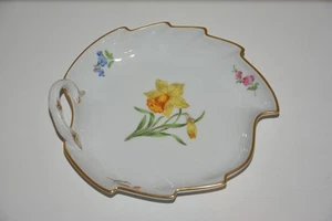 Meissen Blattschale Gelbe Narzisse 18,5cm Osterglocke Platte Blumen Anbietschale - Bild 1 von 16