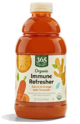 365 by Whole Foods Market Organic Carrot Orange Tumeric Juice, Non-GMO, 32 Fl Oz - Image 1 of 3
