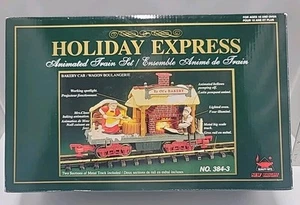 New Bright Holiday Express Ye Ol'e Bakery animated train car Christmas 384-3 G - Picture 1 of 10