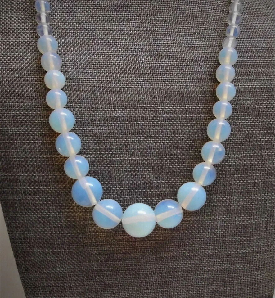 Collar OPALITE Piedras Preciosas 18" 6 - 14 mm Cuentas Graduadas Nuevo *EE. UU. *OFERTA* Foto 1 de 4