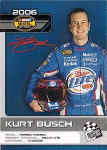 KURT BUSCH 2006 PRESS PASS #2/25