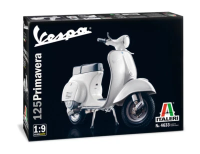Modellino moto 1/9 vespa 125 primavera Italeri 4633 scala 1:9 modellismo - Immagine 1 di 4