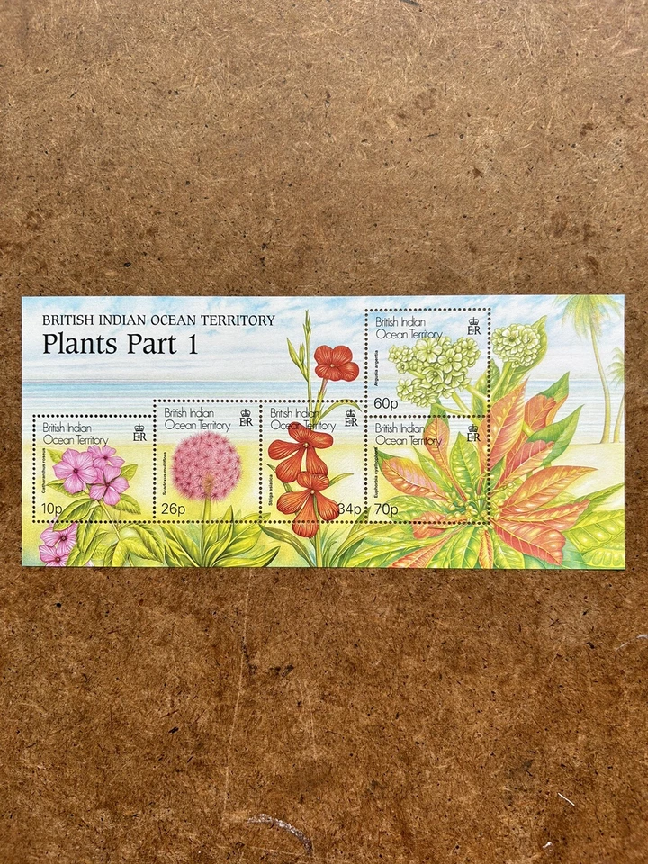 Territorio Británico del Océano Índico 2001, Plantas, 1ª Serie, MS259, MNH. Foto 1 de 1