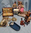 Dollhouse Miniatures Lot Couch Dolls