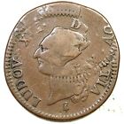 1791 A SOL GAD 350 DOUBLE STRUCK LOUIS XVI FRENCH COLONIAL COIN