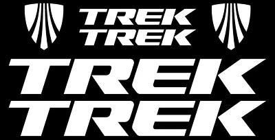 Trek Bicycle Stickers/Decal Set MTB/ROAD Gloss White - Image 1 of 2