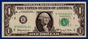 USA  $1 Series 1963A  P-443b - aUNC Banknote B76783519E ( New York) - Picture 1 of 2