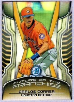CARLOS CORREA - 2014 BOWMAN CHROME FUTURE OF THE FRANCHISE MINI REFRACTOR RC - Image 1 of 2