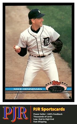 1991 Stadium Club #287 Mike Henneman Detroit Tigers Extra 35% Off 4+ - Image 1 of 2
