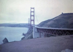Original Slide, 1960's, The Golden Gate Bridge, San Francisco CA - Picture 1 of 1