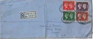 1940 GB FDC registered cover 100th Years Stamp from London to Kinsale Ireland - Picture 1 of 2