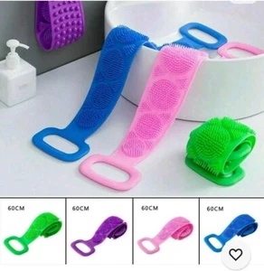 Fascia Lavaschiena Esfoliante Bagno Doccia Lavare Schiena Silicone Massaggi idea - Foto 1 di 6