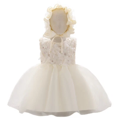 Vestido Flor Niñas Princesa Niños Tutú Fiesta Dama de honor Boda Baile de graduación Vestido Vestidos Foto 1 de 4