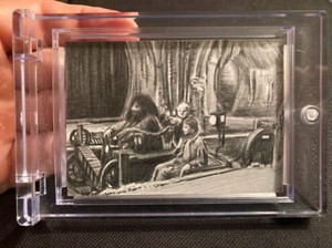 HARRY POTTER INTO THE BANK VAULT ARTIST SKETCH CARD BY RICHARD SALVUCCI 1/1 !