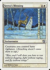Serra's Blessing 9th Edition PLD White Uncommon MAGIC GATHERING CARD ABUGames